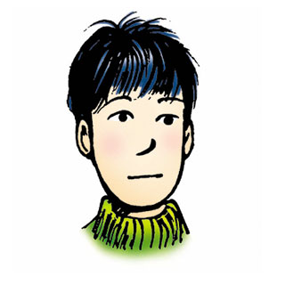Brian is a young Japanese teen with short black hair.