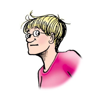 Connie is a middle-aged white woman with short blonde hair.