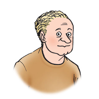 Steve is a middle-aged white man with short blonde hair.